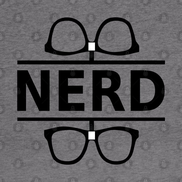 Nerd (black) by Vitalitee